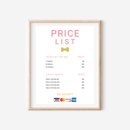 Price List