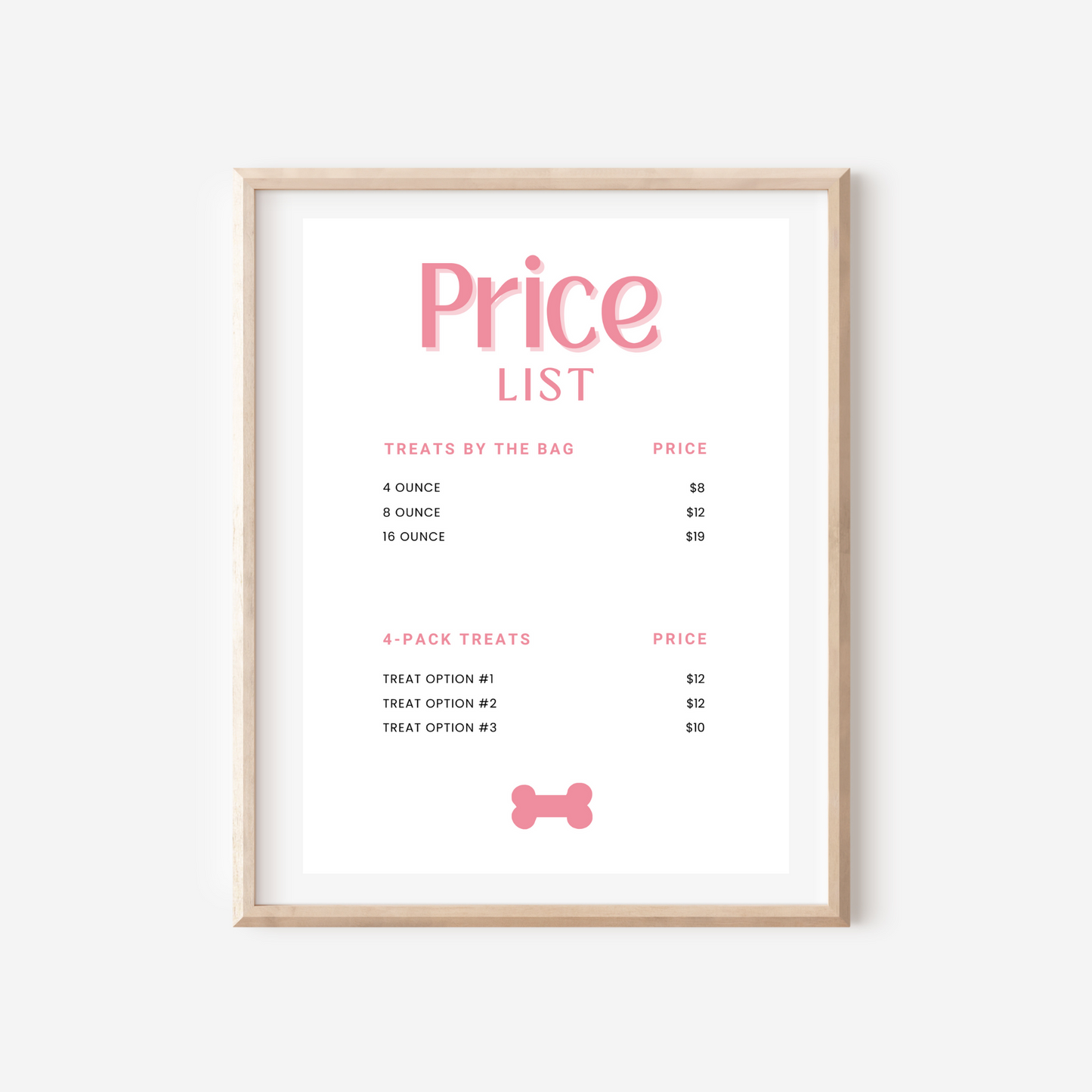 Price List